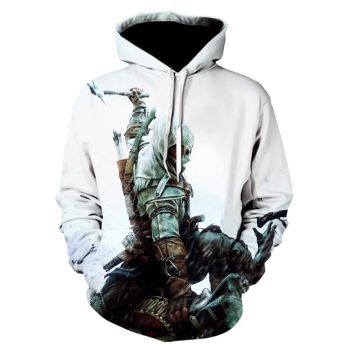 3D Print Assassin&#8217;s Creed Hoodie &#8211; Fashion Sweatshirt