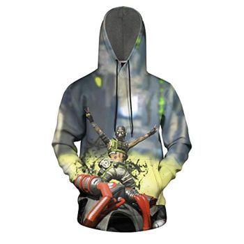 3D Printed Apex Legends Funny Drawstring Pocket Pullover Hoodie Sweatshirt