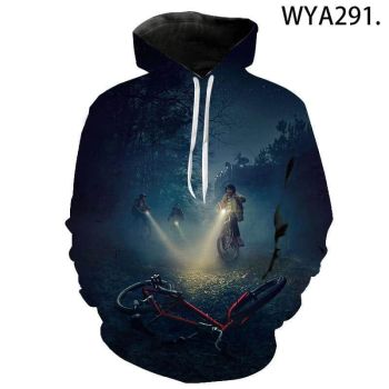 3D Printed Fashion Hoodies &#8211; Stranger Things Streetwear Pullover