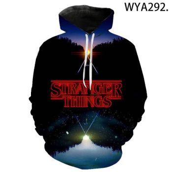 3D Printed Fashion Streetwear Hoodies &#8211; Stranger Things Pullover