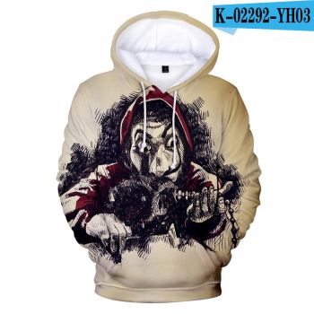 3D Printed Hoodie &#8211; La casa de papel Salvador Dali Mask Sweatshirts