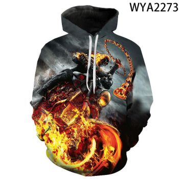 3D Printed Hoodies &#8211; Movie Ghost Rider Pullover