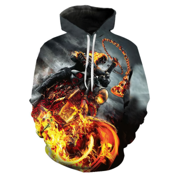 3D Printed Hoodies &#8211; Movie Ghost Rider Pullover