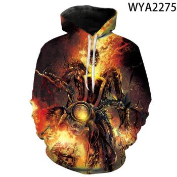3D Printed Hoodies &#8211; Movie Ghost Rider Pullover