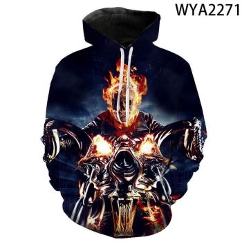 3D Printed Hoodies &#8211; Movie Ghost Rider Pullover