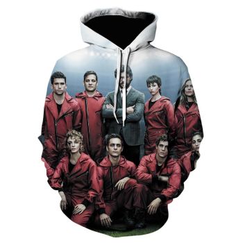 3D Printed La Casa De Papel Sweatshirts Hoodies