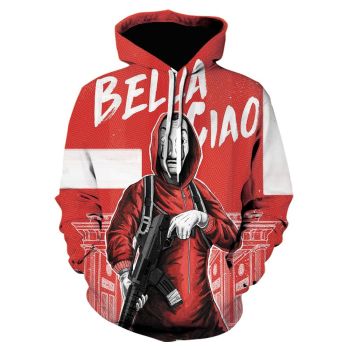 3D Printed La Casa De Papel Sweatshirts Hoodies