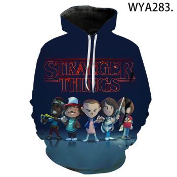 3D Printed Stranger Things Hoodies &#8211; Fashion Streetwear Pullover