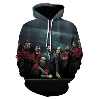 3D Printed Sweatshirts &#8211; La Casa De Papel Hoodies