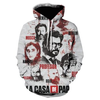 3D Printed Sweatshirts &#8211; La Casa De Papel Hoodies
