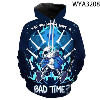 3D Printed Undertale Hooded Pullovers Sweatshirts Hoodies