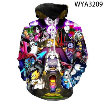3D Printed Undertale Hooded Pullovers Sweatshirts Hoodies