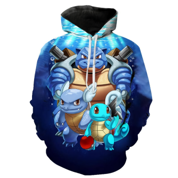 3D Printing Fashion DQS Hoodies Cartoon Anime Sweatshirt Pullover