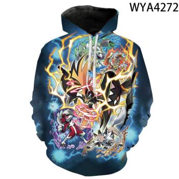 3D Printing Fashion DQS Hoodies Cartoon Anime Sweatshirt Pullover