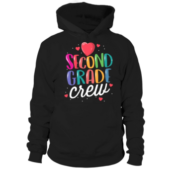 Second Grade Crew Back to School Teacher Hoodies