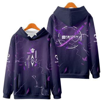 Durable Genshin Impact Raiden Shogun Anime Hoodie