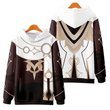 Cute Genshin Impact Aether Anime Zip-Up Hoodie