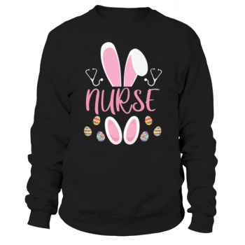 Nurse Easter Egg Hunting Rabbit Rn Easter Sweatshirt
