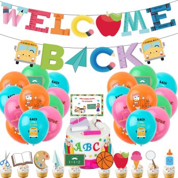 School Theme Party Decorations School Class Decoration Set