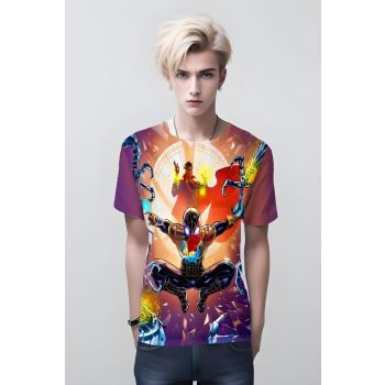 Unite Two Heroes with Bold and Dynamic Spider-man Man And Doctor Strange T-Shirt