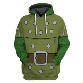 Precious Green Belt Pattern Indians Hoodie