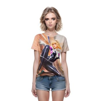 Embrace Feminine Power with Casual and Chic Spider-man Girl from Spider-man Man T-Shirt