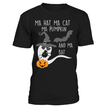 Ma Hat Ma Cat Ma Pumpkin Ma Bat Halloween Shirt