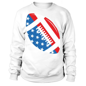 Football Ball 4th Of July Sweatshirt