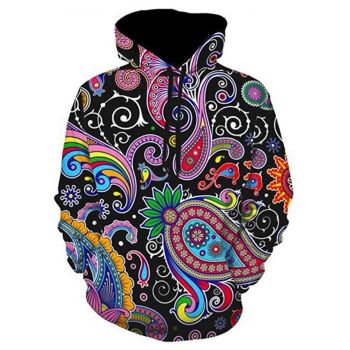 Gorgeous Colorful Totem Pattern Bitcoin Hoodie