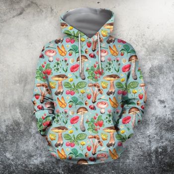  Precious Colorful Mushroom Pattern Mushroom Hoodie