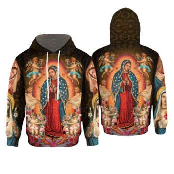  Elegance Colorful Nuwa Pattern Jesus Hoodie