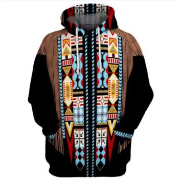 Precious Colorful Feather Pattern Animals Hoodie