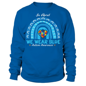 In April we wear blue Sweatshirt
