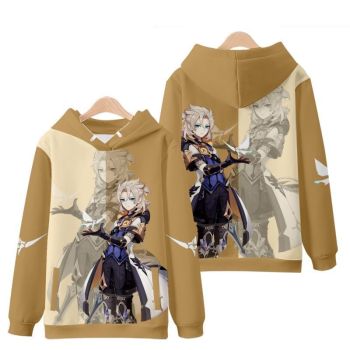 Brown Chic Genshin Impact Albedo Anime Hoodie