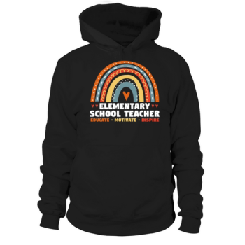 Elementary School Teacher Educate Motivate Hoodies