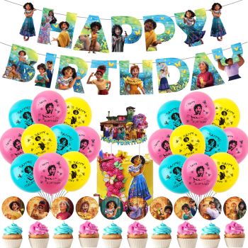 Magic House,Birthday Party Decoration Flag Set