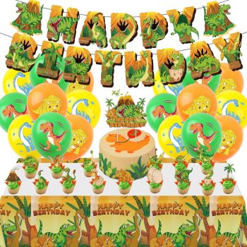 Dinosaur Theme, Kids Birthday Party Decorations, Jurassic Dinosaur Decoration Set