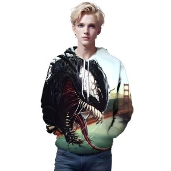Elegance Colorful Monster Pattern Venom Hoodie