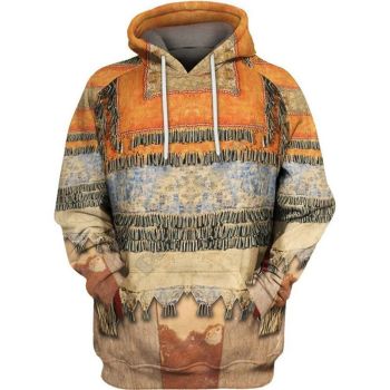 Loose And Gorgeous Orange Tassels Pattern Indians Hoodie