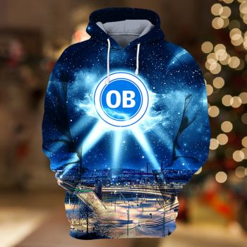 Pretty Blue Lighting Pattern Lighting Hoodie