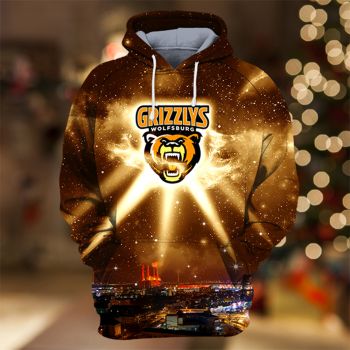 Precious Brown Lighting Pattern Lighting Hoodie