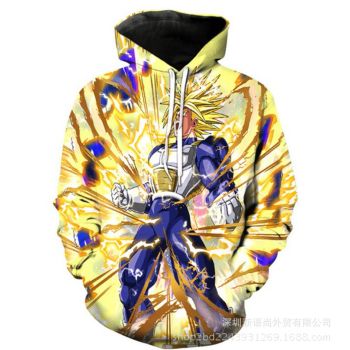 Gorgeous Yellow Headshot Pattern Dragonball Hoodie