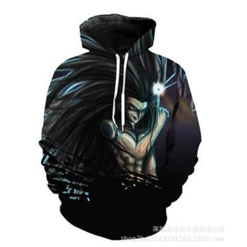 Popular Black Headshot Pattern Dragonball Hoodie