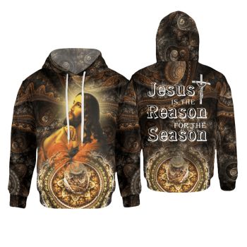  Precious And Gorgeous Brown Headshot Alphabet Pattern Jesus Hoodie