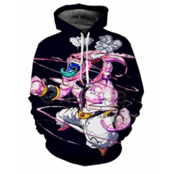 Loose Black Dragon  Pattern Dragonball Hoodie