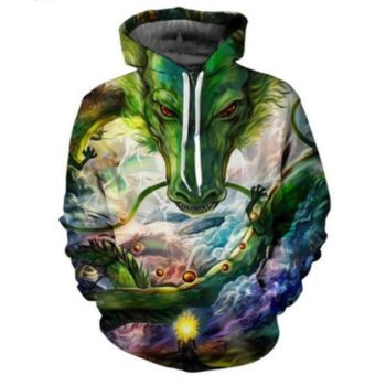 Precious Colorful Dragon  Pattern Dragonball Hoodie