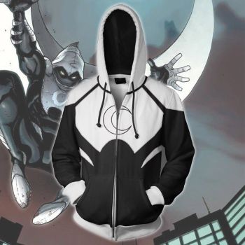 Superhero Moon Knight cardigan hooded sweatshirt shirt 