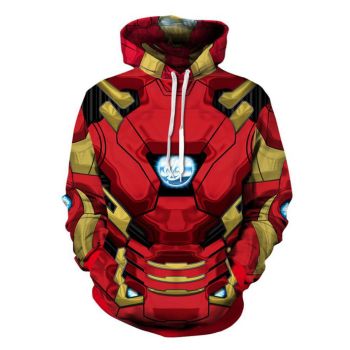 Precious Red Iron Man Pattern Iron Man Hoodie