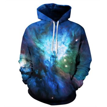Classical And Elegance Blue Star Pattern Starsky Hoodie