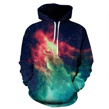 Loose Colorful Star Pattern Starsky Hoodie